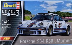 Збірна модель 1/24 гоночного автомобіля Porsche 934 RSR "Martini" Revell 07685