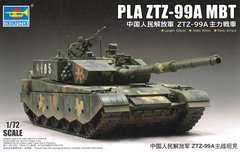 Assembled model 1/72 tank PLA ZTZ-99A MBT Trumpeter 07171
