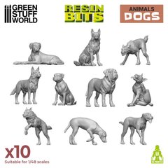 3D опубликованный набор - Собаки Green Stuff World 12291