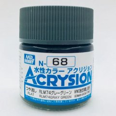 Акриловая краска Acrysion (N) RLM74 Gray Green Mr.Hobby N068