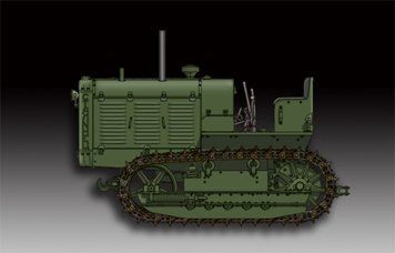 Збірна модель 1/72 радянський трактор ЧТЗ С-65 Сталінець Trumpeter 07112