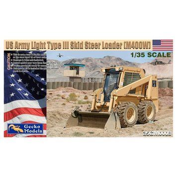 Збірна модель 1:35 навантажувач US Army Light Type III Skid Steer Loader (M400W) Gecko Models 35GM0008
