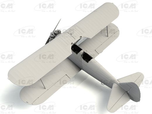 Сборная модель 1/32 самолет Stearman PT-13/N2S-2/5 Kaydet, Американский учебный самолет ICM 32052