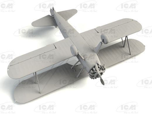 Сборная модель 1/32 самолет Stearman PT-13/N2S-2/5 Kaydet, Американский учебный самолет ICM 32052
