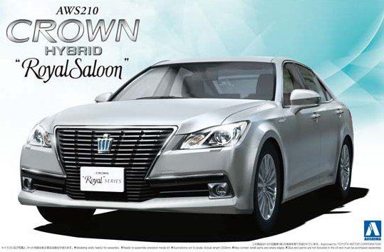 Збірна модель 1/24 автомобіля AWS210 Crown Hybrid Royal Saloon G 2012 Aoshima 00845