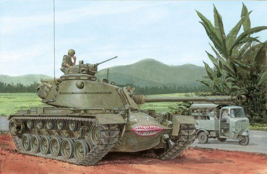Assembled model 1/35 tank M48A3 Mod. B - Smart Kit Dragon 3544