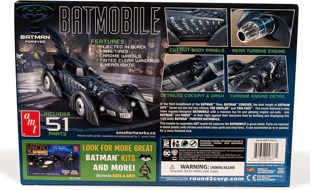 Сборная модель 1/25 автомобиль Batman Forever Batmobile AMT 01240