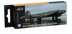 Набір емалевих фарб Arcus 3052 RAF Soviet submarine hunters