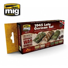Set of acrylic paints Wargame German equipment 1943-1945 Ammo Mig 7118