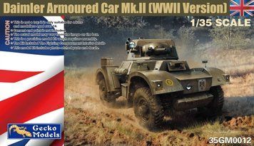 Збірна модель 1:35 бронеавтомобіль Daimler Armoured Car Mk.II (WWII Version) Gecko Models 35GM0012