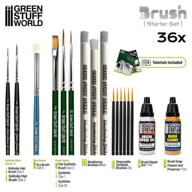 Basic set of brushes and brushes GSW 11644