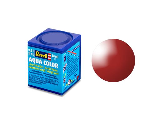 Акрилова фарба Полум'яно-червоний, глянцевый, 18 мл. Aqua Color Revell 36131