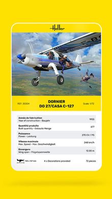 Сборная модель 1/72 самолет Dornier Do 27 / CASA C-127 Heller 30304
