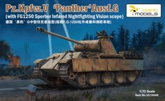 Збірна модель 1/72 Pz.Kpfw. V Ausf. G Panther нічний приціл FG1250 Sperber Vespid Models VS720008