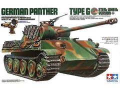 Збірна модель 1/35 танку Panther G w/Steel Wheel Tamiya 35174, 1/35