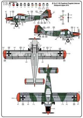 Assembled model 1/72 aircraft Dornier Do 27 / CASA C-127 Heller 30304