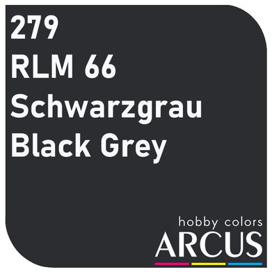 Эмалевая краска Black Grey (черно-серый) ARCUS 279