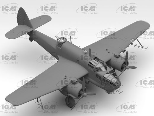 Prefab model 1/48 aircraft Bristol Beaufort Mk.IA with tropical filter ICM 48311