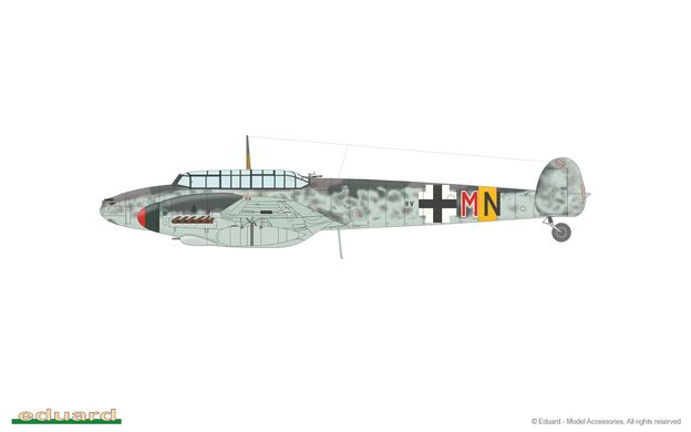 Збірна модель 1/72 літак Bf 110G-2 Weekend edition Eduard 7468