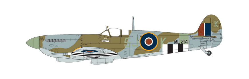 Збірна модель 1/24 літак Supermarine Spitfire Mk.IXc Airfix A17001